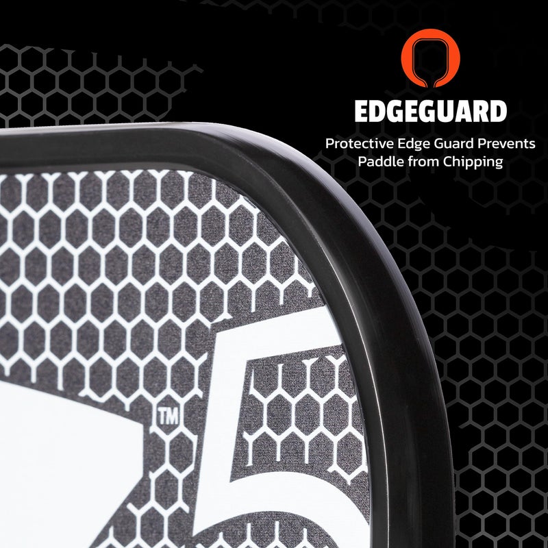 ONIX Graphite Z5 Pickleball Paddle (Graphite Carbon Fiber Face with Rough Texture Surface, Cushion Comfort Grip and Nomex Honeycomb Core for Touch, Control, and Power),White - Image 3